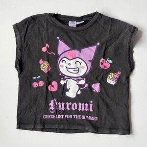 ZARA x Kuromi Sanrio Black Graphic Tube Top – Size 11–12 (152)